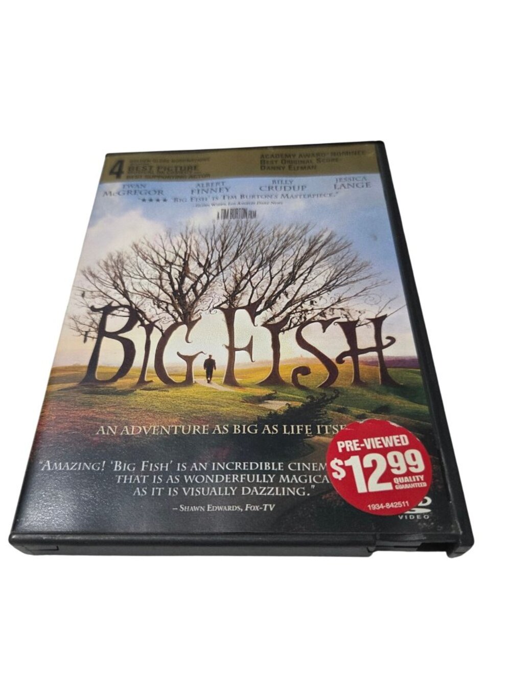 Big Fish DVD Tim Burton Ewan McGregor Helena Bonham Carter Fantasy Movie 2003